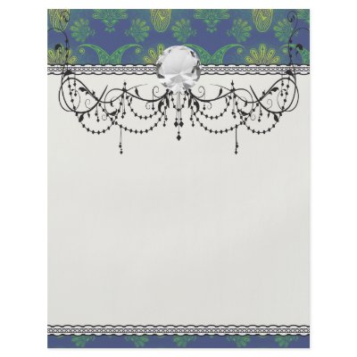 a touch of peacock damask design flyers by dooni_damask