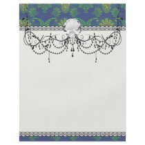 a touch of peacock damask design flyers