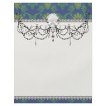a touch of peacock damask design flyers
