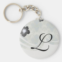 a touch of peacock damask design key chain