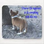 A Tree Hmmm.. Basenji pup Mousepad