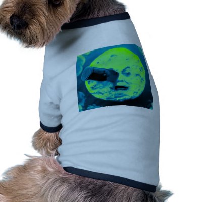 A Trip to the Moon (Aqua Marine Retro Sci Fi) Pet Clothing by scenesfromthepast