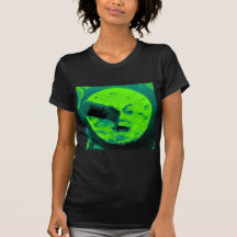 A Trip to the Moon (Aqua Marine Retro Sci Fi) T Shirts