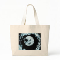A Trip to the Moon Canvas Bags