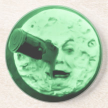 A Trip to the Moon Beverage Coaster