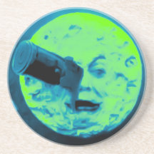A Trip to the Moon Beverage Coasters