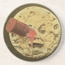 A Trip to the Moon Beverage Coasters