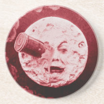 A Trip to the Moon Beverage Coasters