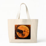 A Trip to the Moon (Blood Orange Sepia) Canvas Bag