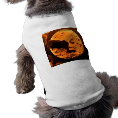 A Trip to the Moon (Blood Orange Sepia) Pet Shirt by scenesfromthepast