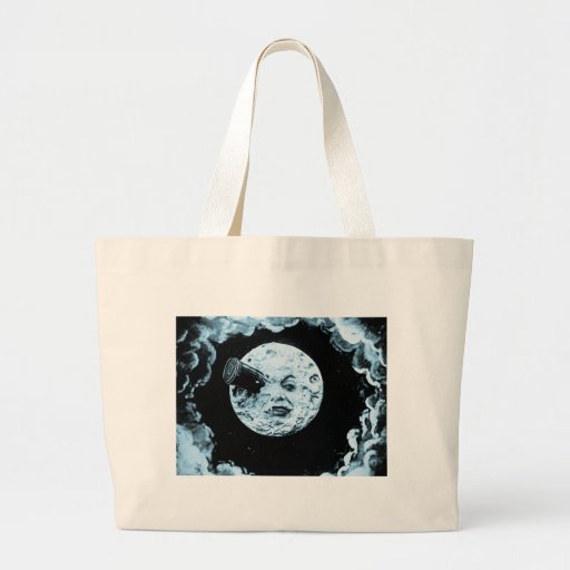 A Trip to the Moon Canvas Bags