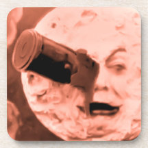 A Trip to the Moon Beverage Coaster