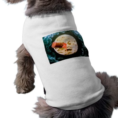 A Trip to the Moon Doggie Tshirt by scenesfromthepast