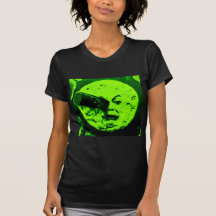 A Trip to the Moon (Martian Retro Green) T Shirt