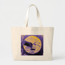A Trip to the Moon (Purple Fizzy Fuzz) Canvas Bag