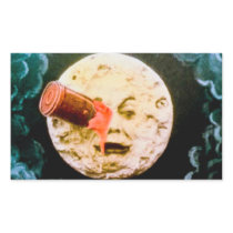 A Trip to the Moon Rectangle Stickers