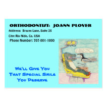 A Trip To The Orthodontist Business Card Templates
