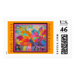 'A Triumph of Tulips' Quilt Postage Stamps