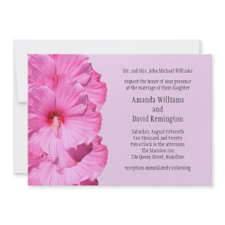 A Tropical Wedding Invitation (purple) zazzle_invitation
