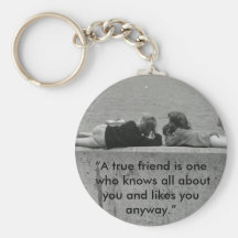 A True Friend Keychain