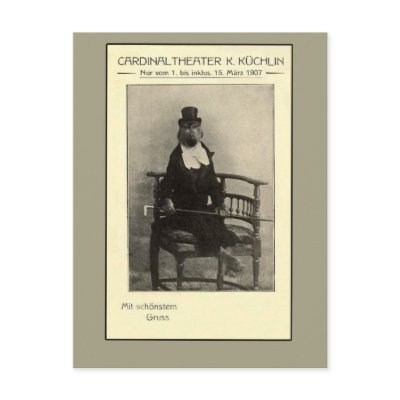 A True Oddity - A Monkey in a Suit Postcard by CustomizeACard