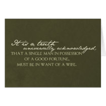 A Truth Universally Acknowledged Greeting Card