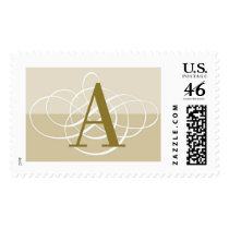 A Two Toned Classic Wedding Monogram Stamp