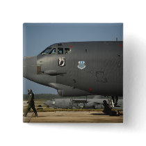 A US Air Force aircrew prepares a B-52 Button
