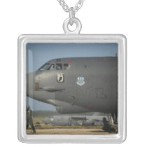 A US Air Force aircrew prepares a B-52 Necklace
