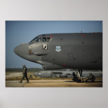 A US Air Force aircrew prepares a B-52 Posters