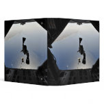 A US Air Force pararescueman jumping out Vinyl Binder