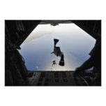 A US Air Force pararescueman jumping out