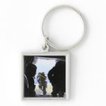 A US Army Soldier performs a static-line jump Key Chain