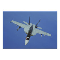 A US Navy F/A-18F Super Hornet in flight