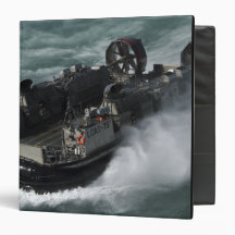A US Navy Landing Craft Air Cushion 3 Ring Binder