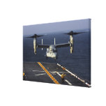 A V-22 Osprey aircraft prepares to land Gallery Wrapped Canvas