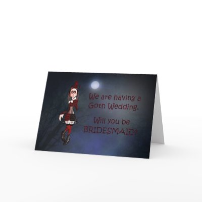 A Vampire card for a bridesmaid request by Eggznbeenz