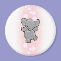 a very clean elephant magnet