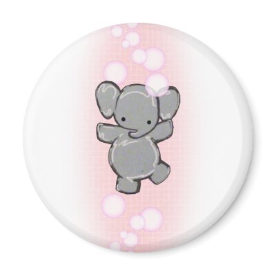 a very clean elephant magnet by jessna