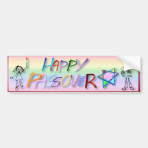 A Very Colorful Passover Bumper Sticker