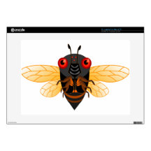 A very cute 17 year cicada laptop decals