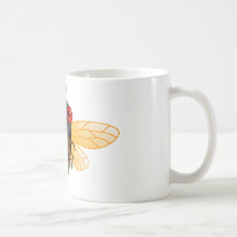 A very cute 17 year cicada mugs