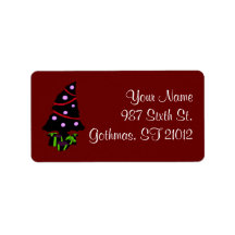 A Very Gothy Christmas Personalized Address Label
