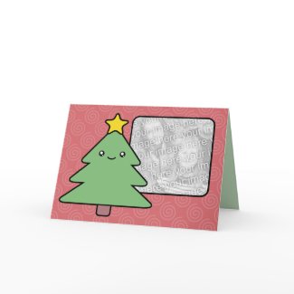 A Very Kawaii Christmas Card Photo Template card