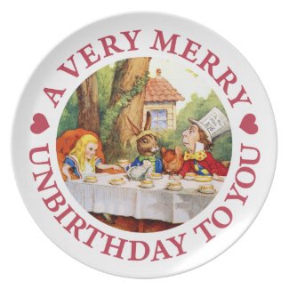 A Very Merry Unbirthday To You! Party Plate