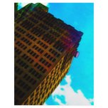 A vibrant and tall building against the  blue sky custom flyer