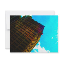 A vibrant and tall building against the blue sky invitations by stanthos A vibrant and tall building against the blue sky invitations