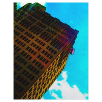 A vibrant and tall building against the blue sky letterhead by stanthos A vibrant and tall building against the blue sky letterhead