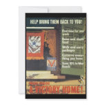 A Victory Home World War 2 Custom Invites
