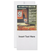 A Victory Home World War 2 Customized Rack Card